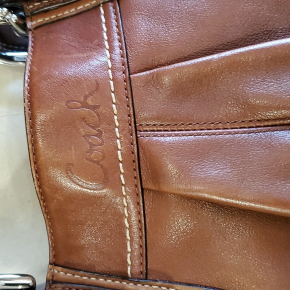 Coach brown large tote leather  shoulder bag - Picture 4 of 12